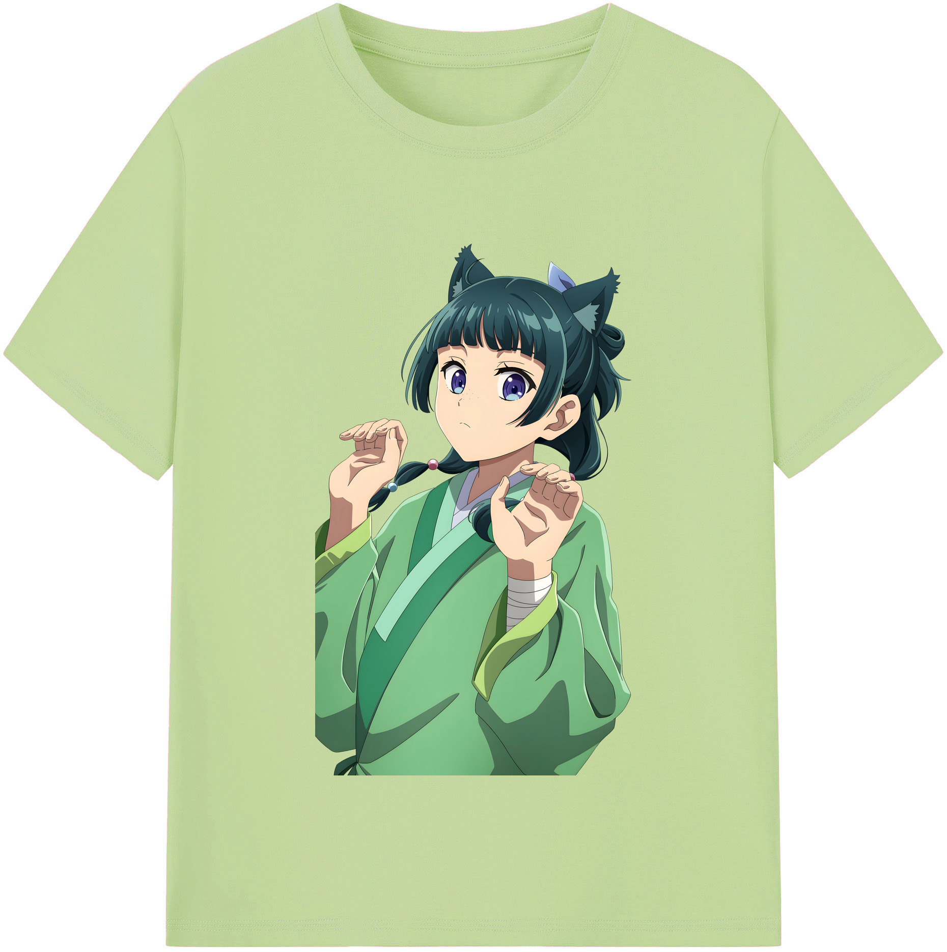 （画像用） 薬屋のひとりごと The Apothecary Diaries 綿100％半袖Tシャツ（フロントプリント）